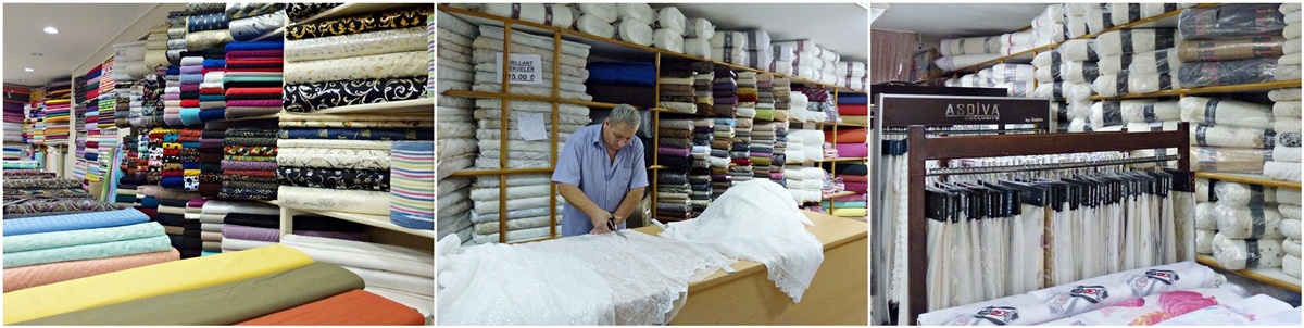Stoffe und Vorhänge kaufen, Antalya